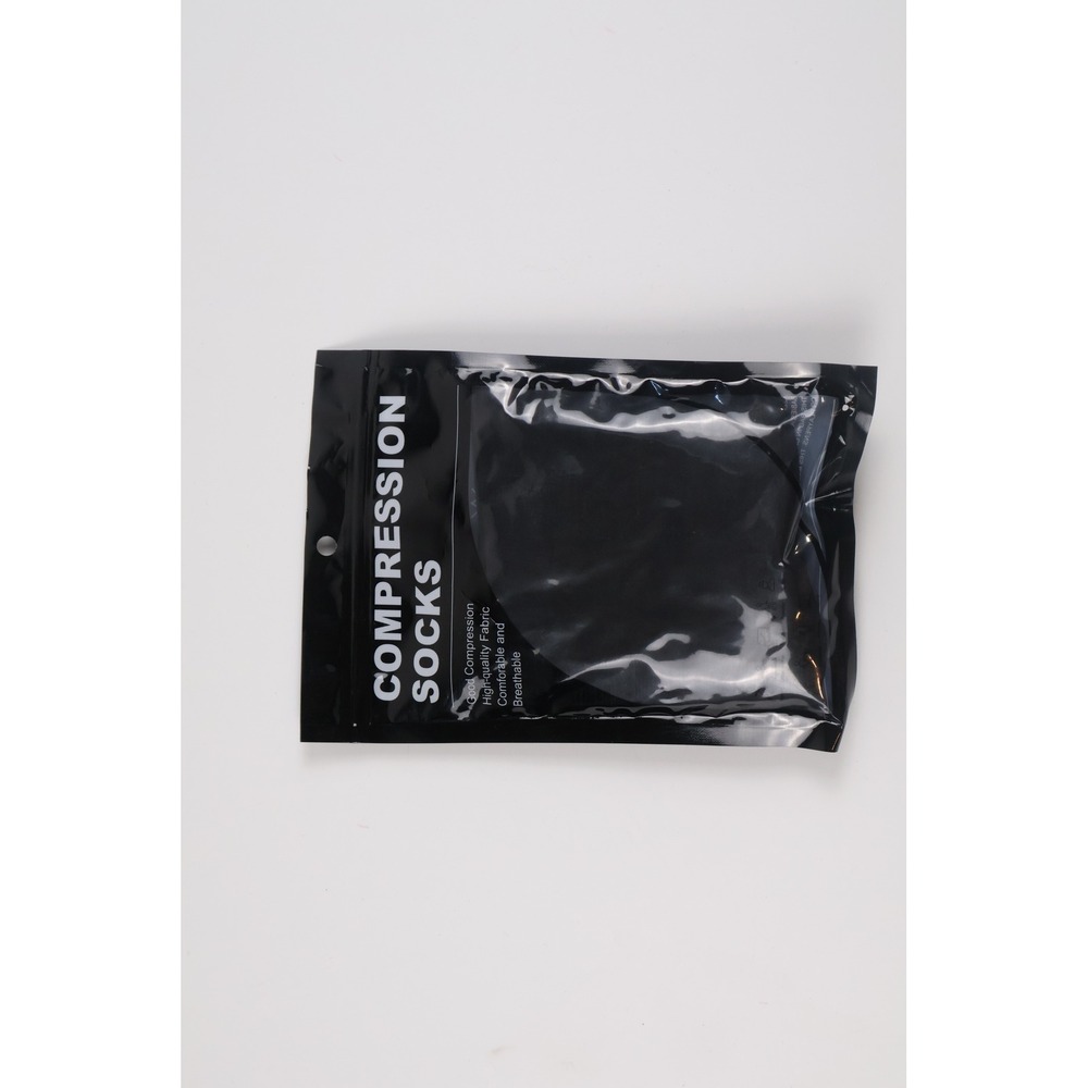 Compression Socks Athletic Support Black Solid One Size NWT